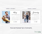 2025 desk photo calendar template